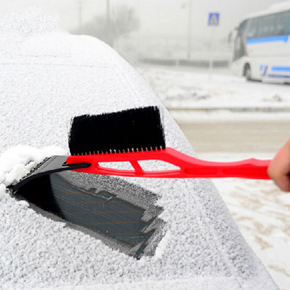 2 in 1 Eis Schaber Windschutzscheibe Motorrad Eis Unterbrecher Werkzeug Reinigen Schnee Entferner Winter Waren Pinsel Für Glas Schaber Fenster