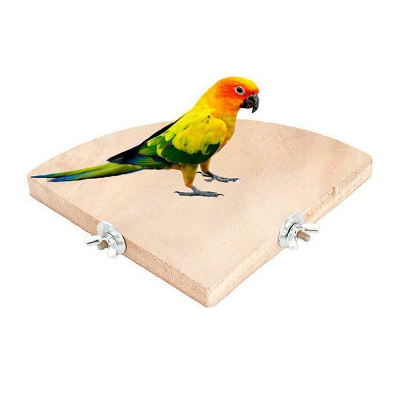 Holz Plattform Halterung Gestell Spielzeug für Haustier Vogel Papagei Hamster Fan Zweig Sitzstangen für Vogel KäFeige Spielzeug Haustier Liefert TB