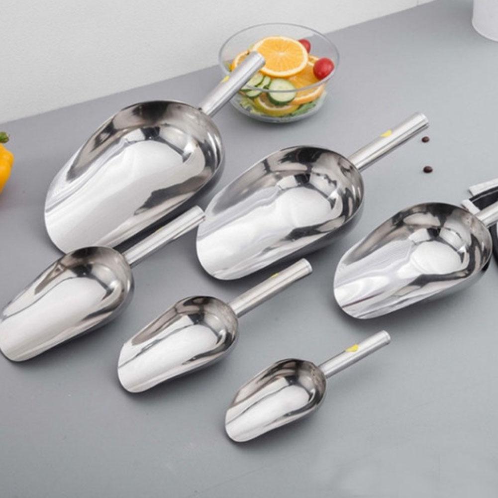 Funktions Edelstahl Schaufel Eis Scoop für Küche Bar Zucker Mehl Buffet Trockene Lebensmittel