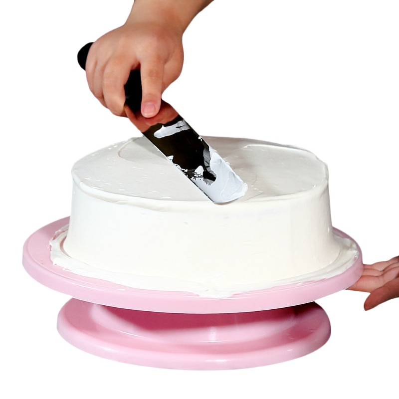 Kuchen Plattenspieler Stehen Kuchen Dekoration Zubehör DIY Schimmel Rotierende Stabil Anti-Schleudern Runde Kuchen Tisch Küche Backen Werkzeuge
