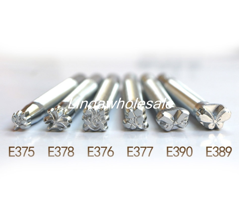Japanische handwerk Drucken Werkzeuge E375/E376/E377/E378/E389/E390, leder stempel, learher werkzeuge briefmarken