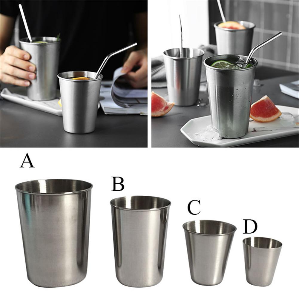 Tragbare Außen Tasse 35ml/70ml/180ml/320ml Trinken Glas Edelstahl Schuss Tassen wein Bahre Whiskey Tassen draussen Reise Tasse