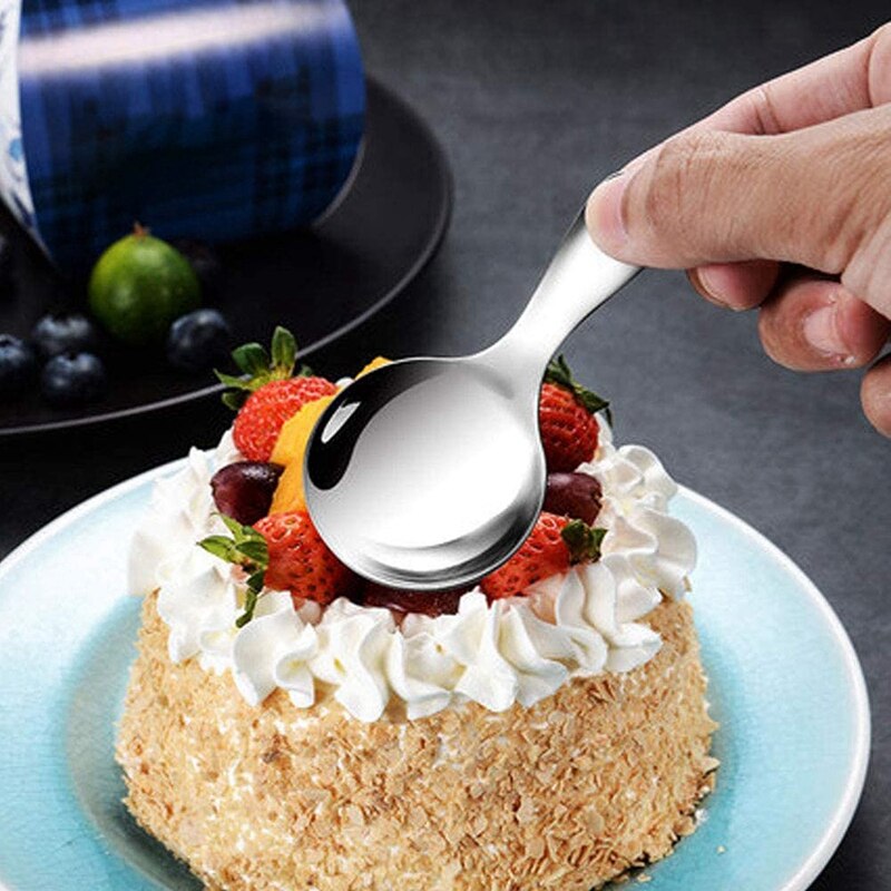 10 Stck Mini Salz Löffel Gewürze Löffel Nachtisch Löffel Tee Kaffee Löffel Silber Edelstahl Kurzen Griff Löffel