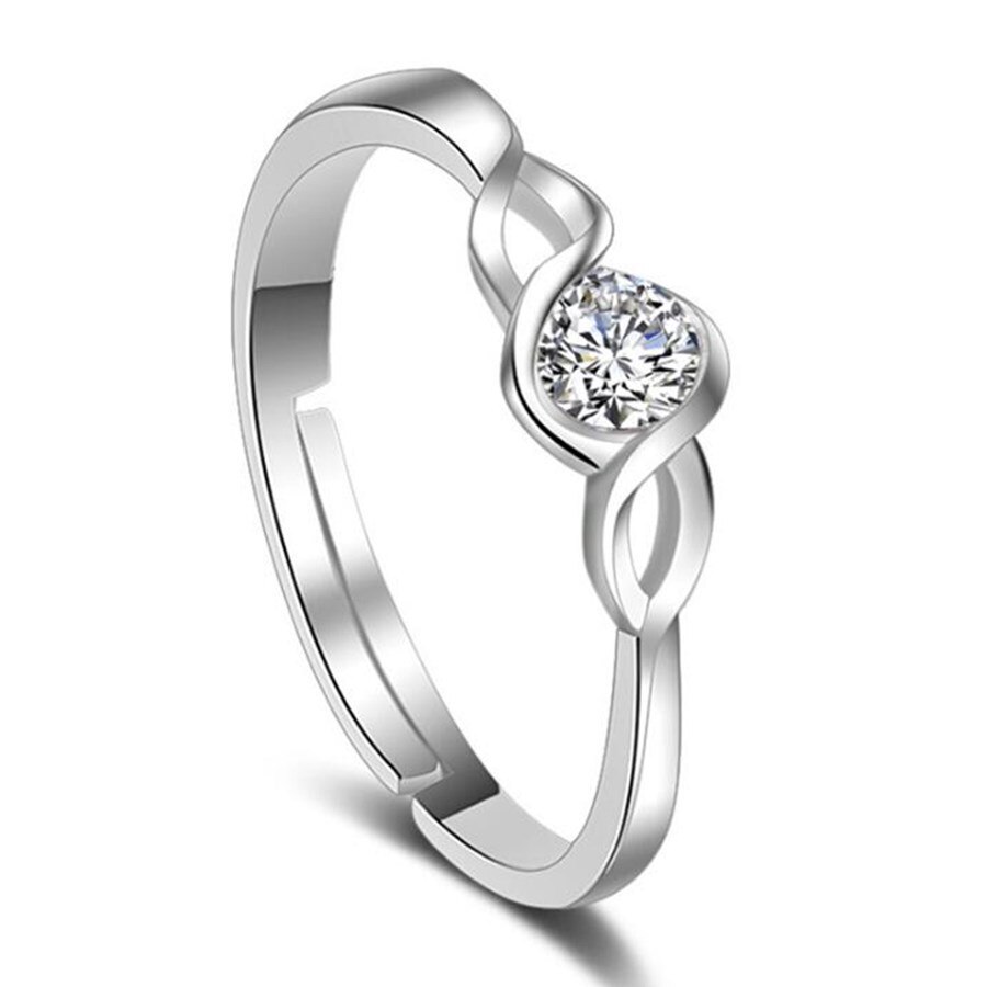 NEHZY Ultra-luxus AAA zirkonia Ring frauen silber modeschmuck geometrischen herzförmigen öffnung Ring