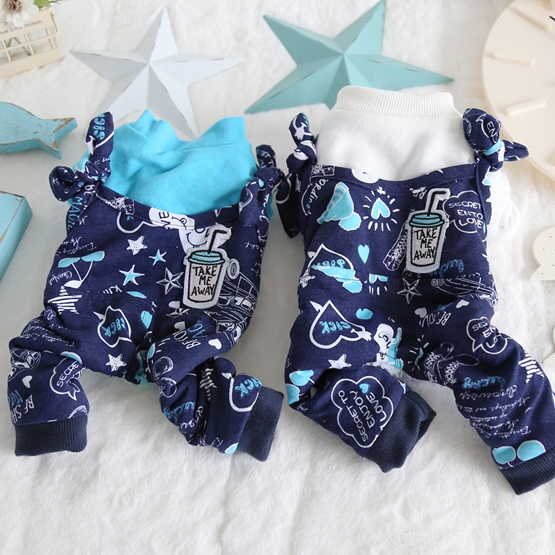 Freizeit Katze Haustier Hund Kleidung Winter Warme Hund Gesamt-spielanzug Hund Pyjama Mäntel Kleidung Für Hunde Katze Welpen Yorkie Teddy