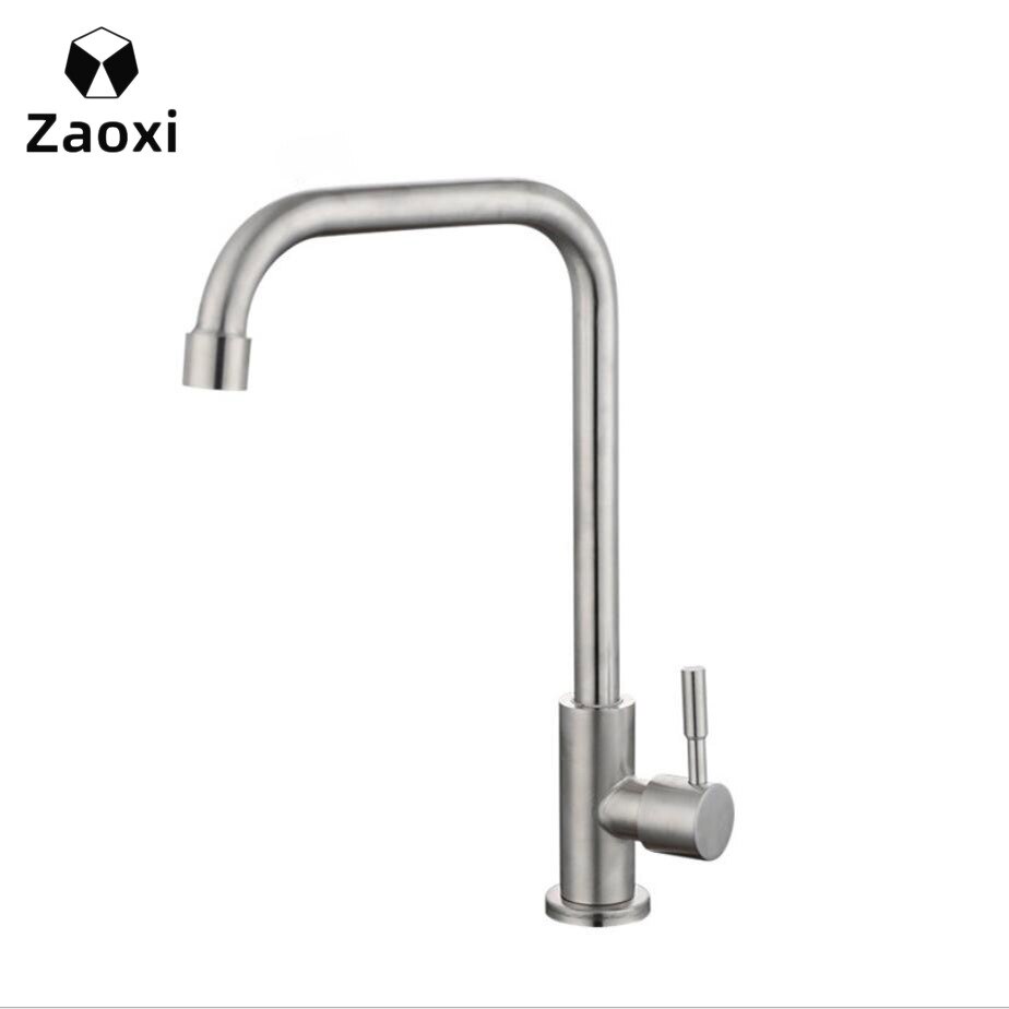 ZAOXI Neue Einstellbare Küche Armaturen Edelstahl Küche Einzigen Griff Einzigen See Wasserhahn Mischer Waschbecken Wasserhahn Küche Wasserhahn Z128