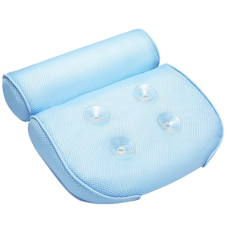 Heißer Badewanne Kissen, Große Spa 3D Luft Gittergewebe Schlecht Kissen, Luxus Komfortable Weiche Schlecht Kissen Kopfstütze, für Kopf Hals Schulter sup