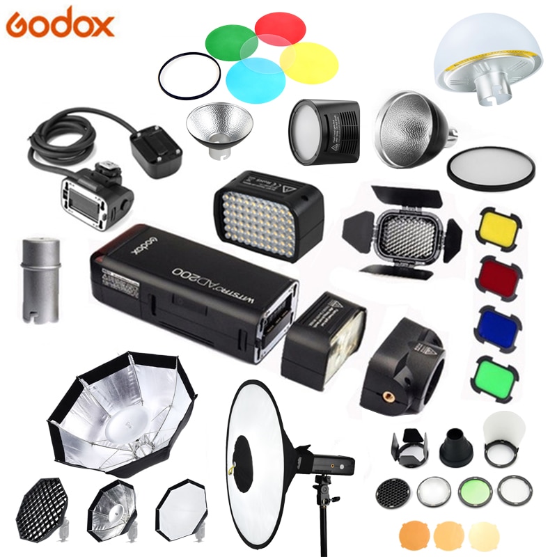 Godox multi-funktion Zubehör AD-S17/BD-07/AD-L/H200R/EC200/AD-B2/RS18/AD-S2 /AD-S7/AD-M Blitz zubehör für AD200 Blitz