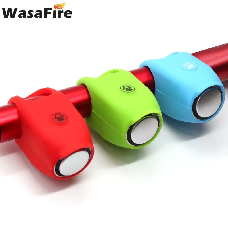 Silikon Elektrische Fahrrad Glocke Ring 6 Arten von Stimme 120dB Fahrrad Horn Radfahren Sicherheit Alarm Mountainbike Warnung Reiten Ausrügestochen