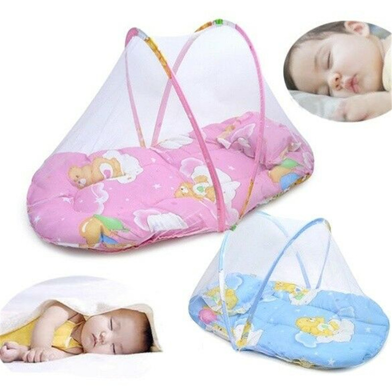 neueste Tragbare Faltbare Baby Kinder Kleinkind Bett Punkt Reißverschluss Moskito Netz Zelt Krippe Kleine Tragbare Klapp Baby Moskito Netz