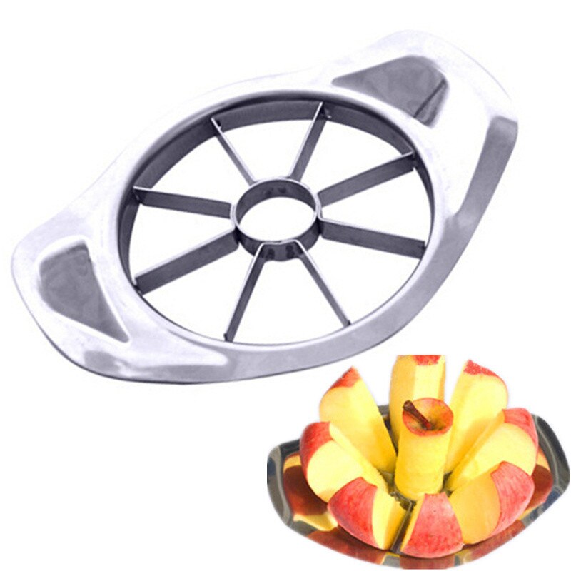 Edelstahl Apfel Corer Schneidemaschine Obst Juwelüse Werkzeuge Apfel Cutter Teiler Obst Schredder Schäler Küche Zubehör