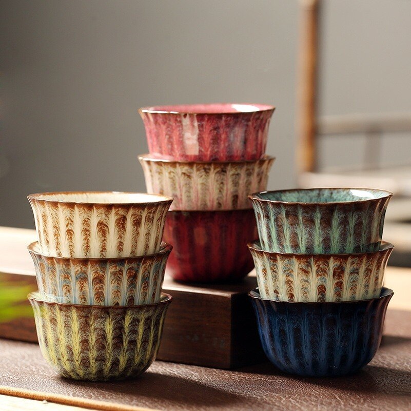 Tee Cupceramic Kung Fu Tee Tasse einstellen, Der Tee Tasse Ofen Geändert Zu Inländischen Kleine Wein Tasse Tee-einstellen Tasse