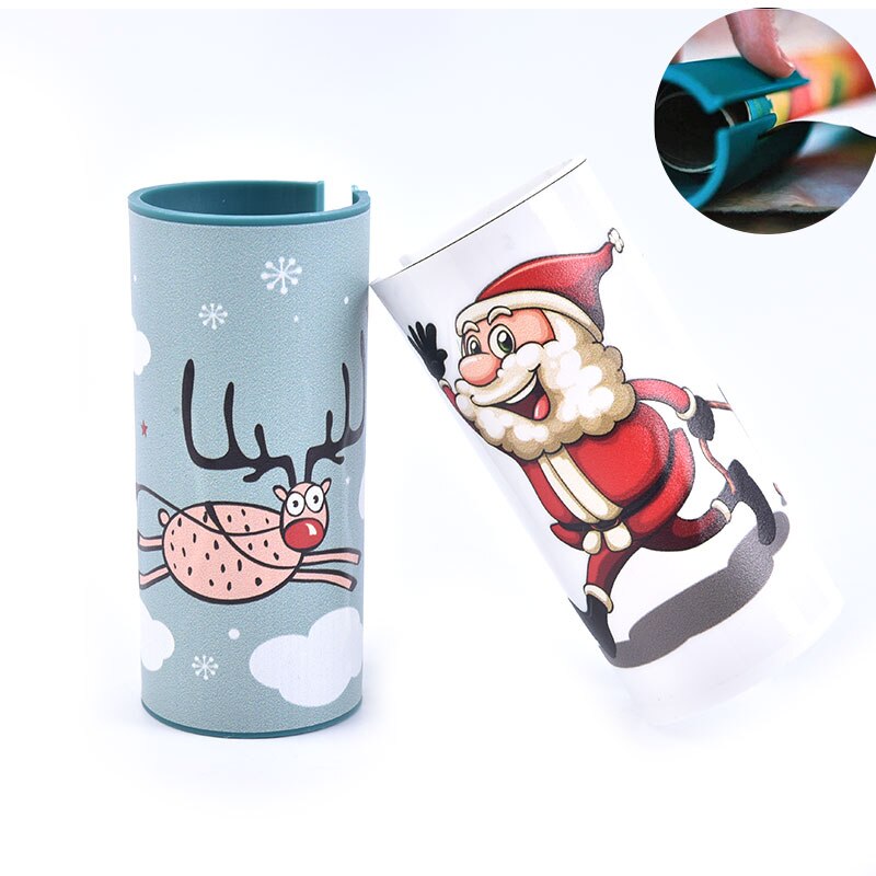 Schiebe Verpackung Papier Cutter Weihnachten Verpackung Papier rollen Cutter Werkzeug Weihnachten Einfarbig Mini Papier Cutter