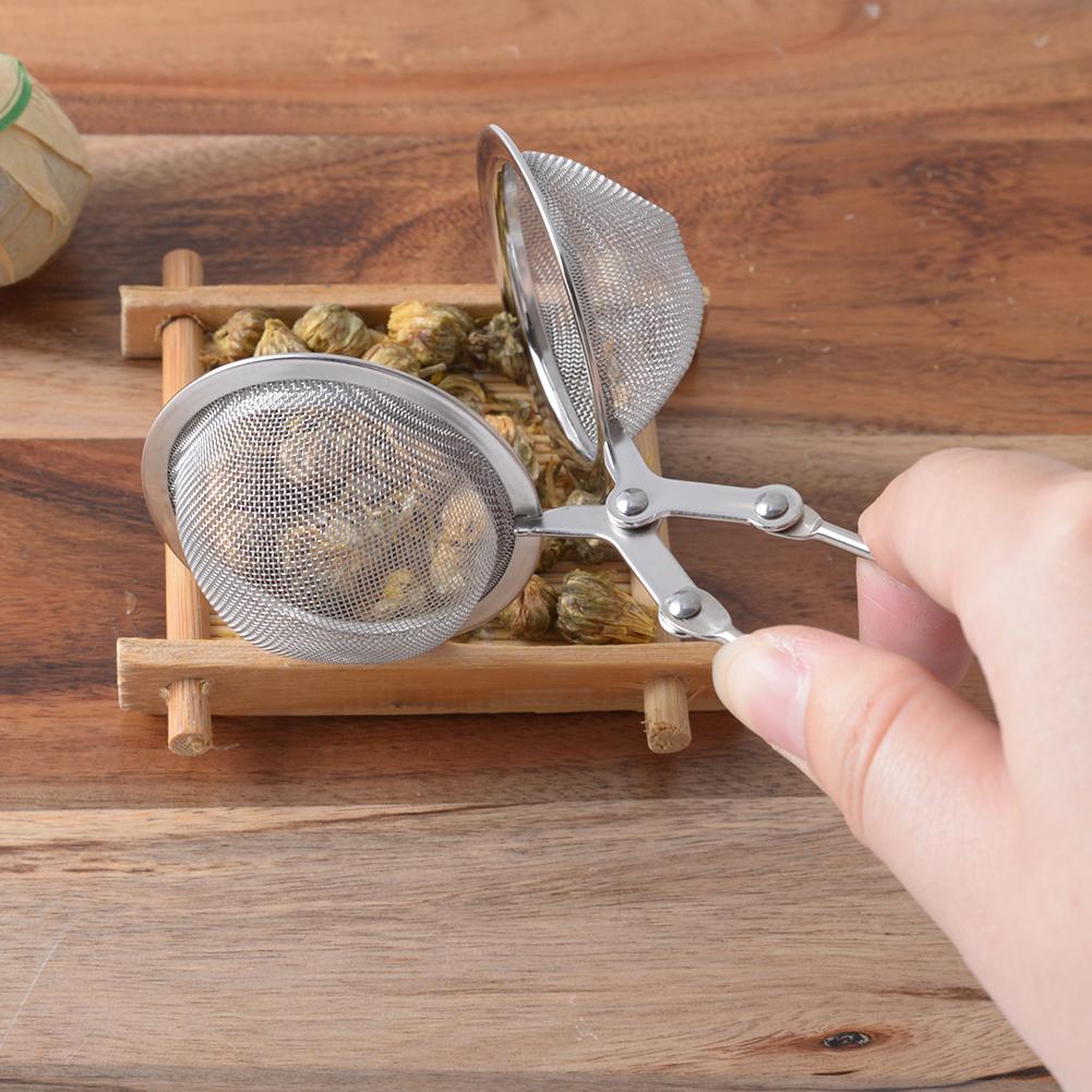 Edelstahl Tee Sieb Mehrweg Gittergewebe Filter mit Griff Filter Diffusor Griff Tee Ball Infuser Verriegelung würzen Tee Ball