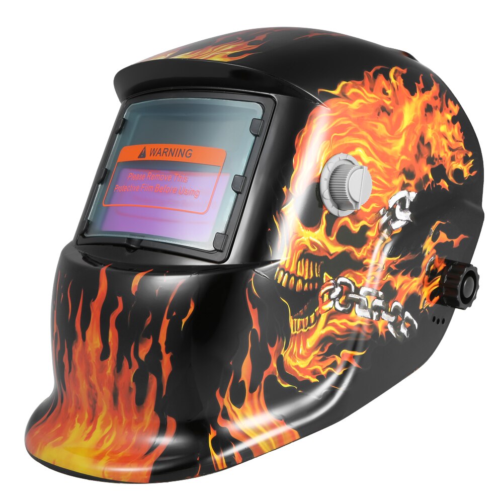 Solar- Energie Schweißen Helm Auto Verdunkelung Schweißen maske Schweißer Perücke MIG Schleifen Maske Roboter Stil für Lot reparatur werkzeug