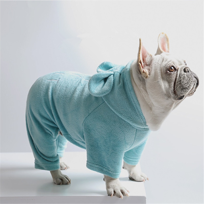 Französisch Bulldogge Kleidung Winter Mops Kleidung Gesamt Schnauzer Hund Pyjama Hosen Nette Haustier Kostüm Bekleidung Outfit Kleidungsstück
