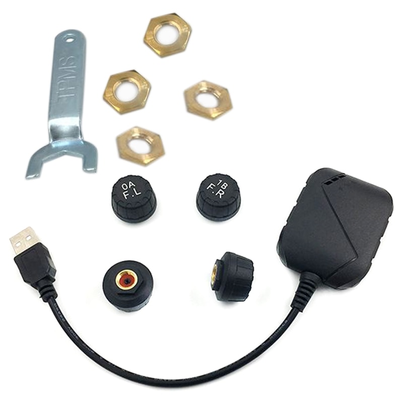USB Android TPMS Reifen Druck Überwachung System Anzeige Alarm System Externe Sensoren Android Navigation Auto Radio