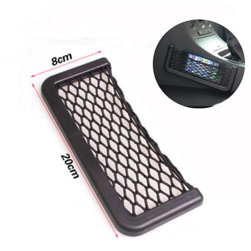 Auto Zurück Rückseite Stamm Sitz Lagerung Tasche Gittergewebe Auto Veranstalter Doppel-Deck Elastische Schnur Netz Magie Aufkleber Auto Produkt Auto Zubehör
