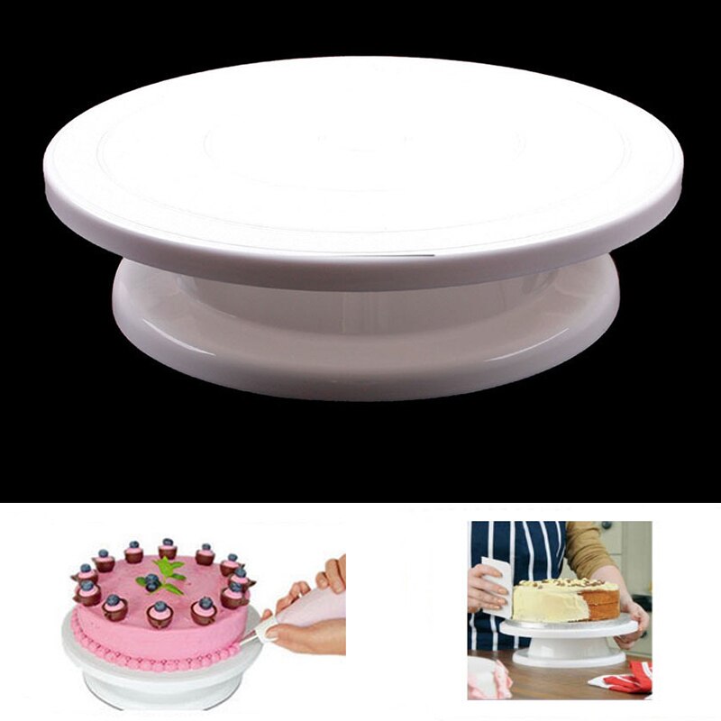Kuchen Schwenk Platte umlaufend-Kuchen Zucker Plattenspieler Dekoration Stehen Plattform plattenspieler Backen Kuchen Werkzeuge EJ870264