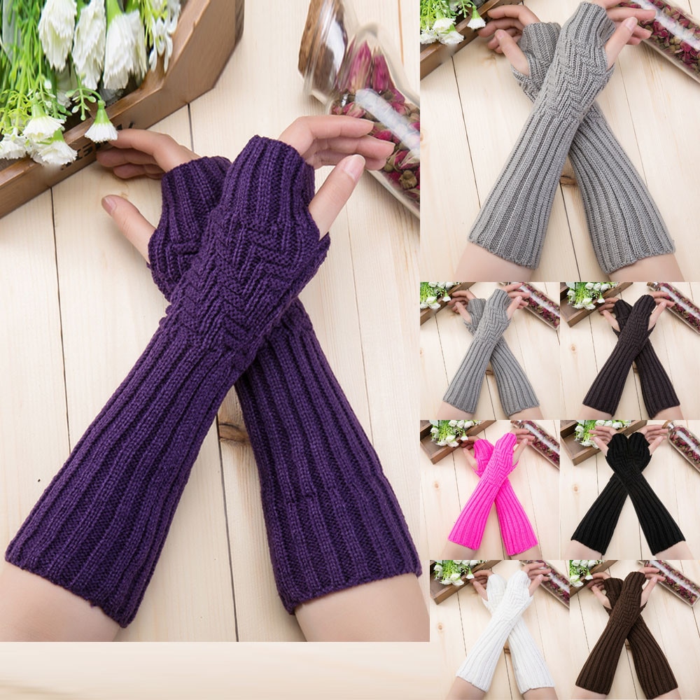 lässig unisex halb-Lange Handschuhe Gestrickte Finger Winter Handschuhe Weichen Handschuh weibliche warme handschuhe ohne Finger