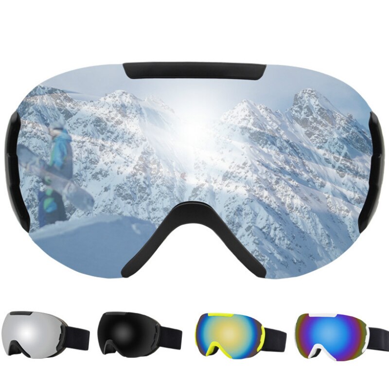 Ski brille doppel schichten UV400 Anti-Nebel groß Ski maske brille skifahren schnee männer frauen snowboard brille