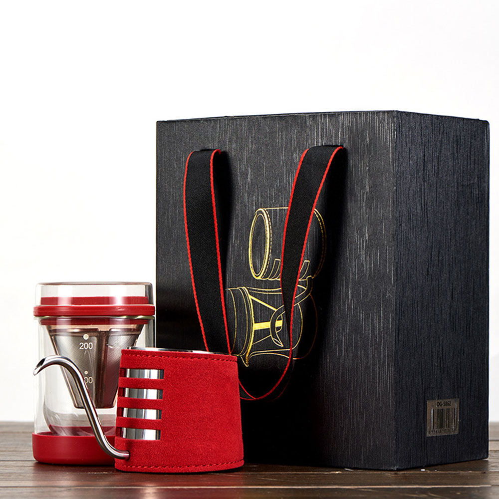 200ML Hand Tropfen Kaffee Hersteller Edelstahl Lange Schmale Auslauf Kaffee Topf Bausatz Trichter Kaffee Filter Kasten einstellen