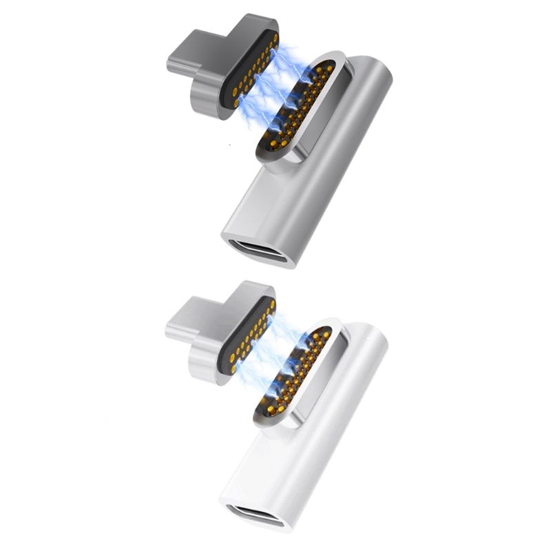 20 Stift Magnetische Typ C schnell aufladen Adapter Konverter für MacBook Profi Tablette Samsung Xiaomi HTC Android Smartphones