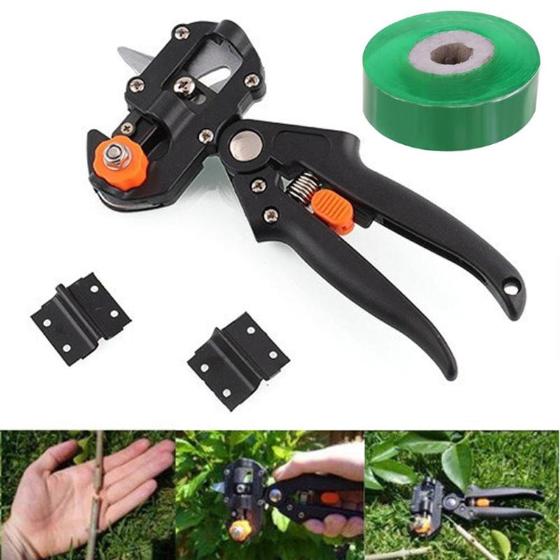 Garten Werkzeuge Pruner Zerhacker Impfung Schneiden Baum Garten Pfropfen Werkzeug mit 2 Klingen Anlage Scheren Schere