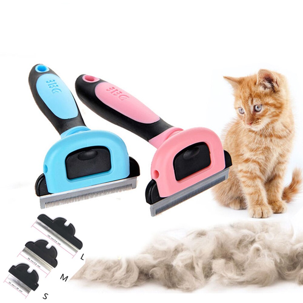 Abnehmbare Haustier Katze Kamm Kätzchen Haar Deshedding Pinsel Hund Entferner Kämme Kätzchen Pflegenwerkzeug für Kurz Mittel Haustiere Katzen Haare kämme