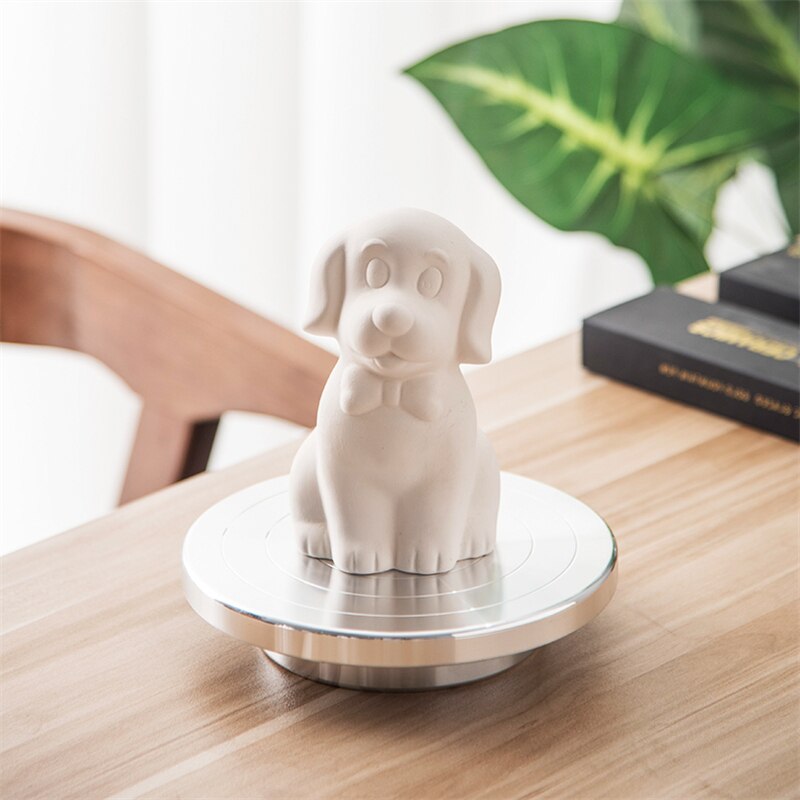 8/12cm Doppel Gesicht Verwenden Aluminium Legierung Plattenspieler für Keramik Tonne Skulptur Plattform Keramik Rad faul Susan Rotierenden werkzeuge