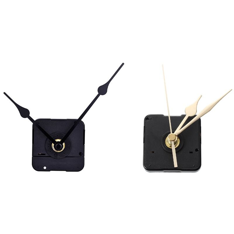 Quarz Bewegung Uhr mit Goldenen Uhr Goldene Nadeln Schwarz 2 Quarz Uhr Bewegung 6/25 Zoll Maximale Zifferblatt Dicke