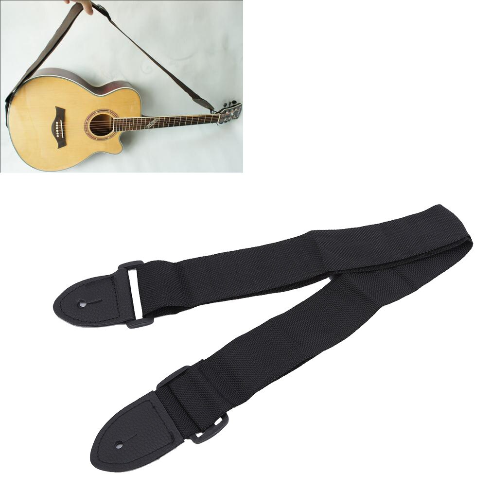 Gitarre Gurt Leder Kopf Einstellbare Schulter Gurt Für Gitarre Elektrische Gitarre Bass Gitarre Teile Zubehör Schwarz Neue