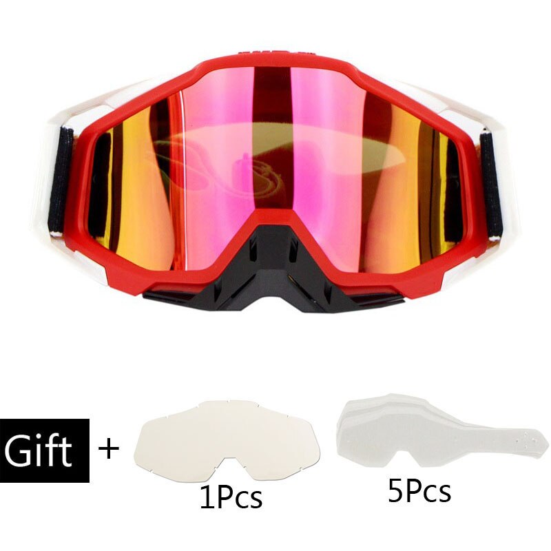 ATV Motorrad Moto-Cross Brille Gläser setzt MX aus Straße Schmutz Fahrrad Helme Brille Ski Sport Brille Maske Moto Gläser setzt