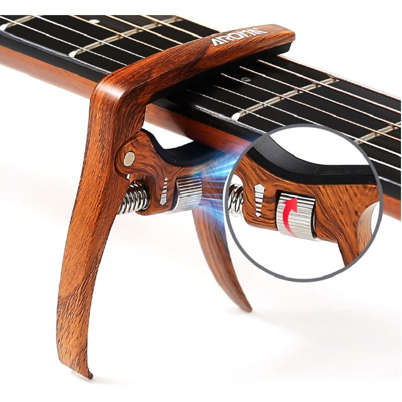 Aroma AC-30 Gitarre Capo für Akustische Gitarre und Elektrische Gitarre Druck Spannung Einstellbar Gitarre Zubehör
