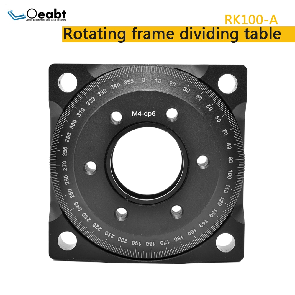 Oeabt RK100-A rotierenden rahmen 360 grad indizierung tisch polarisator welle platte optische labor objektiv Halfter optische plattform