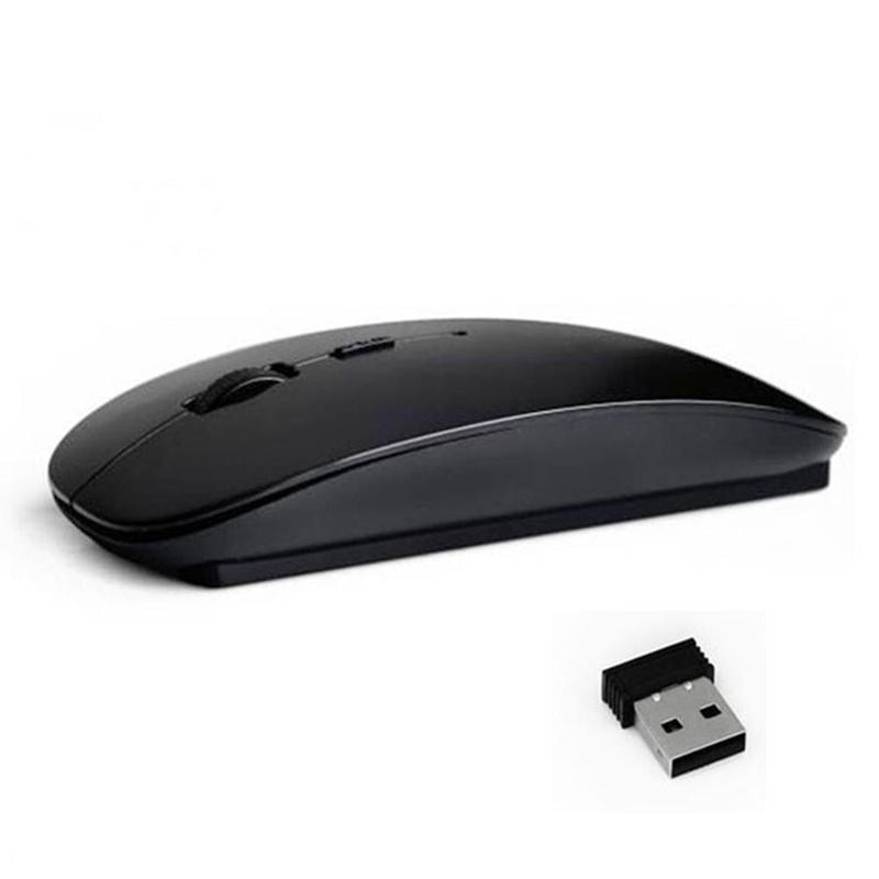 Ultra Dünne Drahtlose Maus 2,4 GHz kabellos kabellos Maus Mäbenutzen Optische scrollen Für PC Laptop Computer mit USB