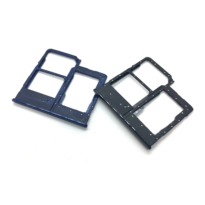 10Stck Sim Karte Tablett SD Leser Halfter Für Samsung Galaxis A20e A202 A202F A202DS Dual SIM Karte Tablett Slot Halfter Ersatz Teil