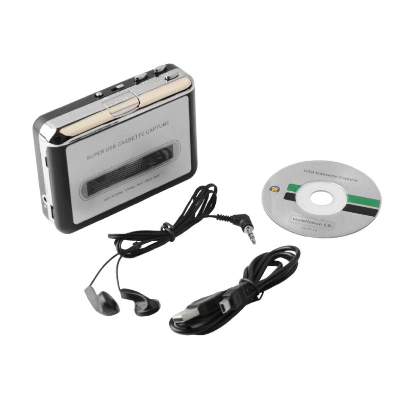 Heißer USB Kassette Konverter Kassette MP3 Audio- erfassen Musik Spieler Band PC Tragbare Kassette-zu-MP3 Konverter