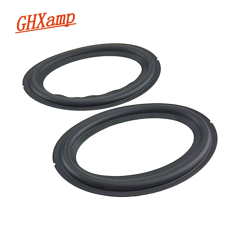 GHXAMP 4 Zoll * 6 Zoll Auto Lautsprecher Gummi Rand Oval Lautsprecher umgeben Seite Reparatur Falten Rand Suspension Diy 147*108mm 2 stücke