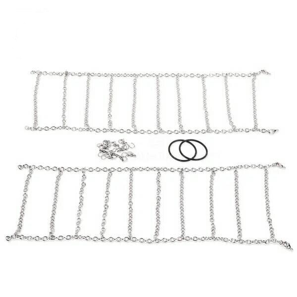 2Stck Metall 120mm 1,9 Zoll Reifen Schnee Kette für 1/10 RC Felsen Raupe Traxxas TRX-4 TRX4 axial SCX10 90046