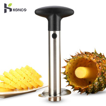 Konco Edelstahl Ananas Schäler Obst Ananas Ader Entferner Obst Schäler Hobel Cutter mit Nicht-Unterhose Abnehmbare Griff