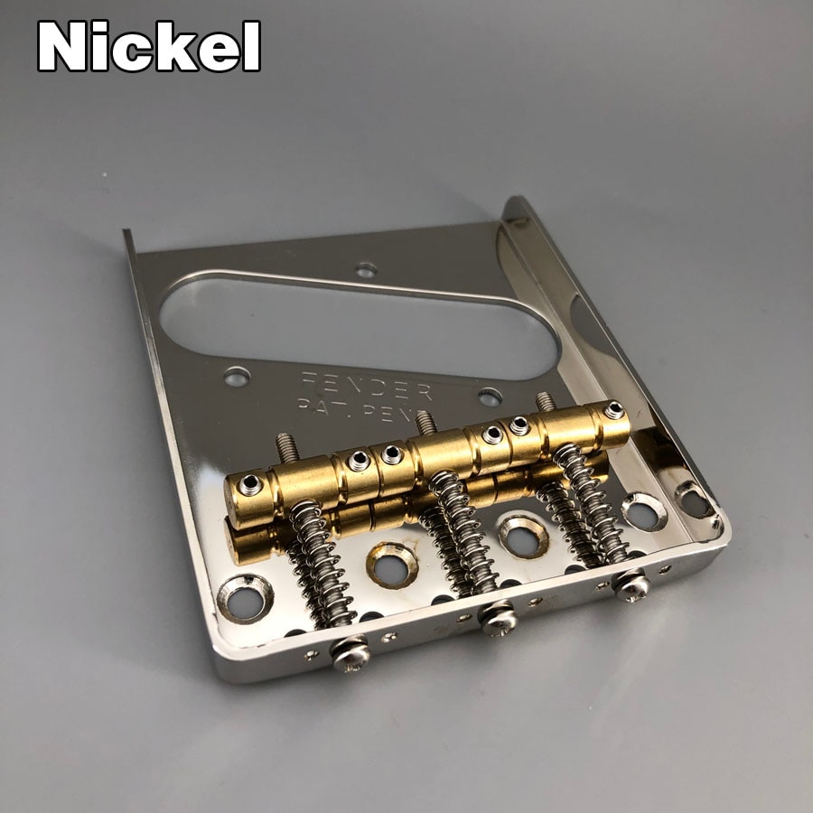 Nickel Jahrgang Gitarre Brücke Für TELE Gitarre Durcheinander Sattel