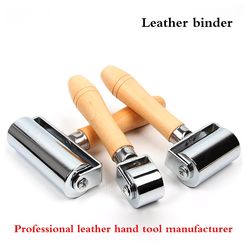 Handgemachte Holz Griff Mehrere Größe Kohlenstoff Stahl Leder rollen Handwerk Rolle Leder Rolle Leder handwerk Werkzeug Zubehör