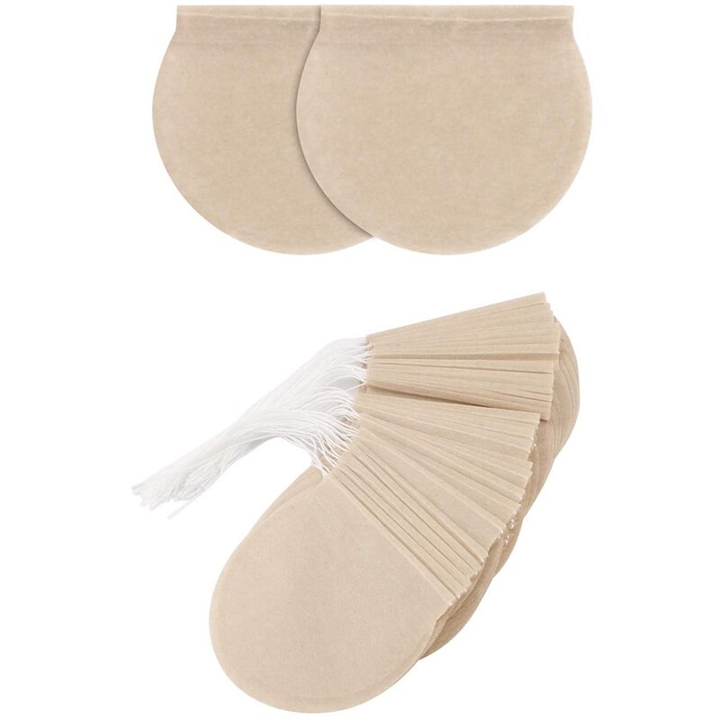 Tee Taschen, 300Stck Einweg leer Tee Taschen Tee-ei Kordelzug Teebeutel Sichere Natürliche Material Tee Taschen für verlieren Blatt Kräuter Te