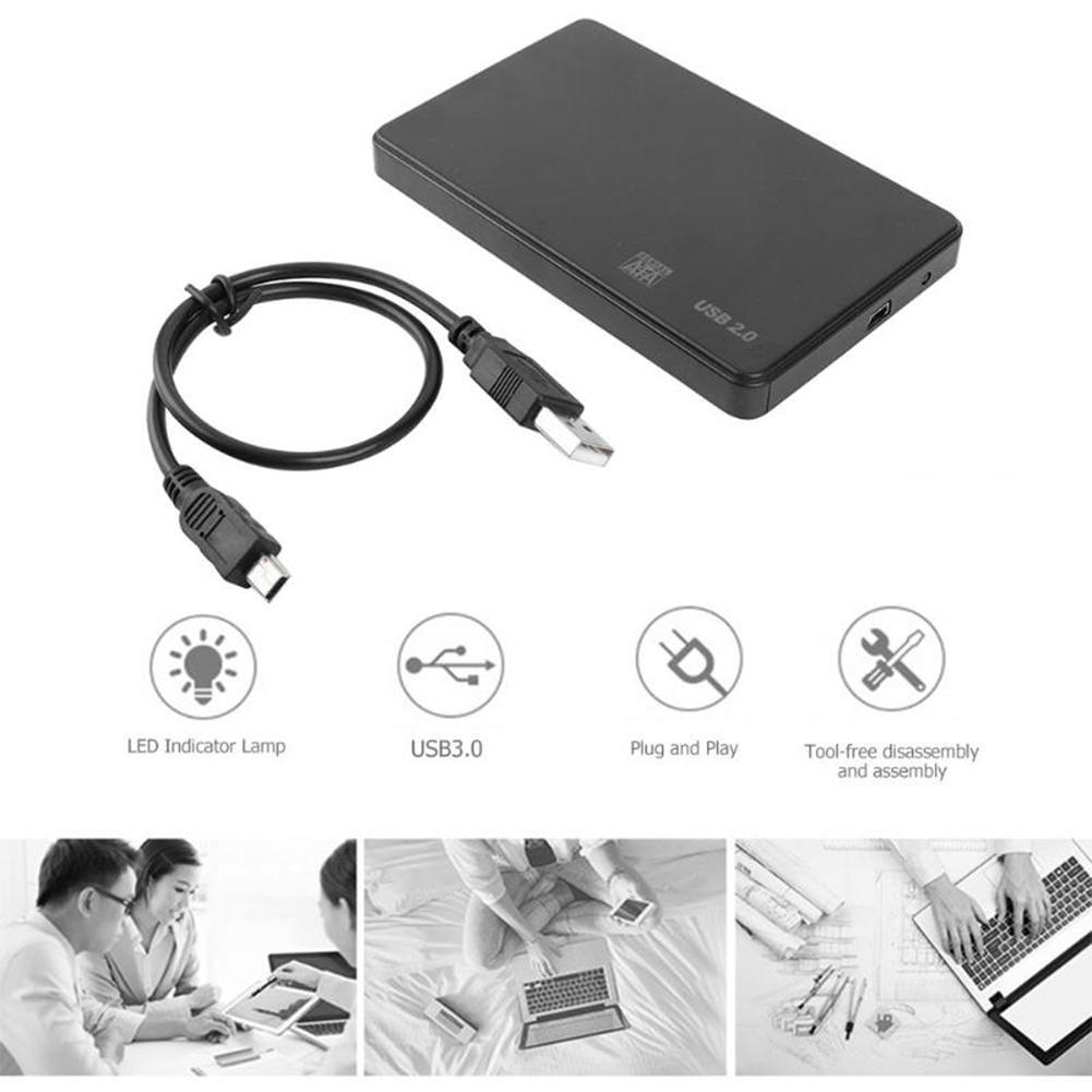 2,5 zoll USB 2,0 zu SATA Geschwindigkeit HDD Gehäbenutzen Computer Laptop PC Externe SSD Festplatte fallen für PC Laptop