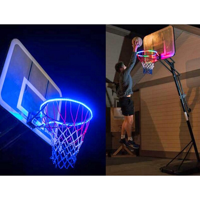 Band Licht LED Leuchtet Basketball Rand Nacht Schießen Basketball Kreis Lichter Zubehör Liefert Für Spiel freundlicher Ich bin Freien
