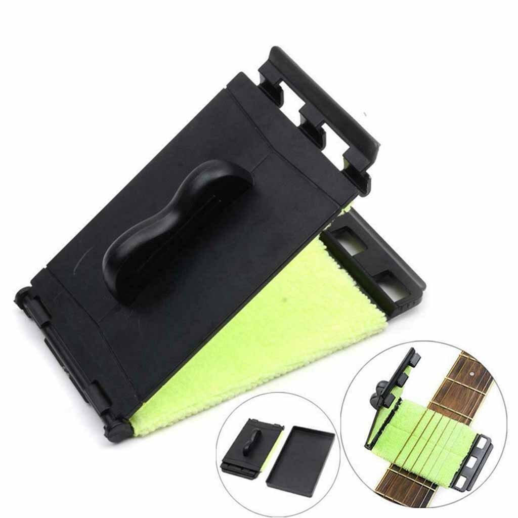 Gitarre Bass Saiten Reiben Tuch Reinigung Wartung Pflege Reiniger Bausatz Neue Gitarre Schnur Reiniger Heißer #35