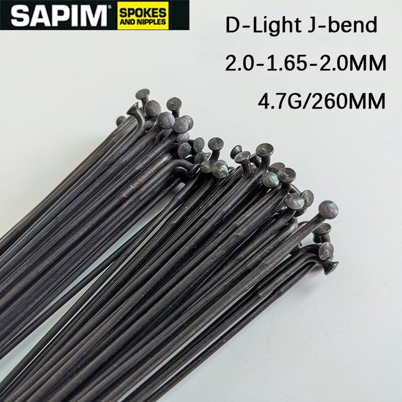 Sapim D-licht Speichen mountainbike BMX Speichen 1,65 MM Drei zieht Reduzieren Fahrrad speichen rennrad