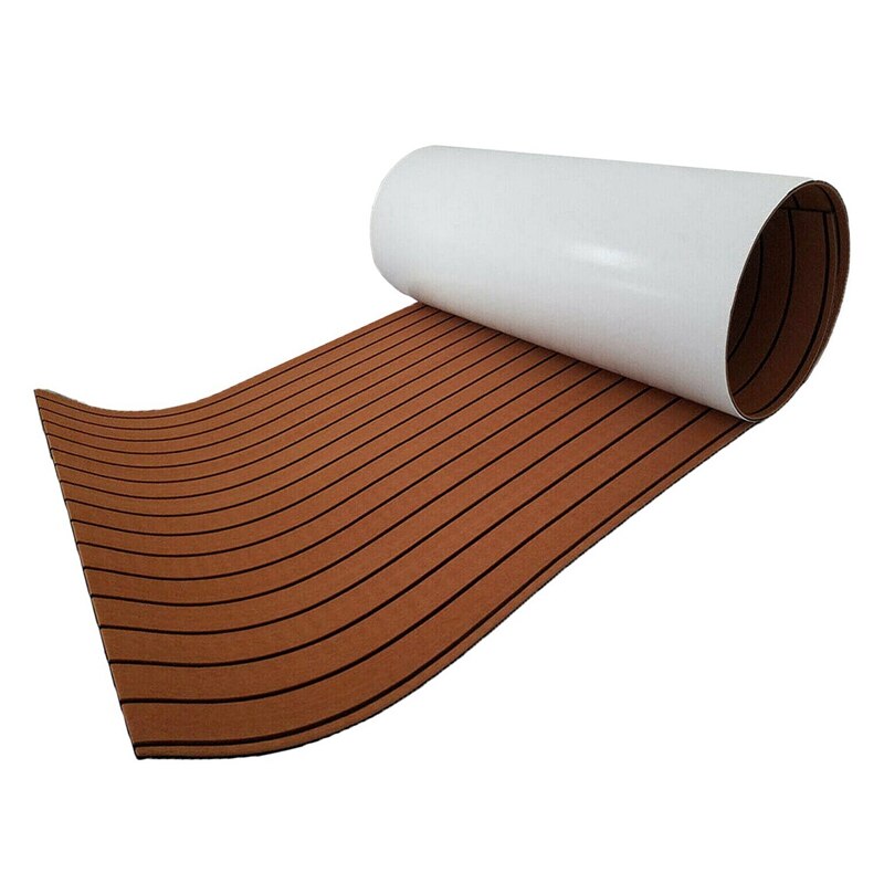 EVA Teak Belag Blatt für Stiefel Yacht Marine RV Boden Teppich Nicht-Unterhose und Selbst-Klebstoff Fase Rand teppiche Pad