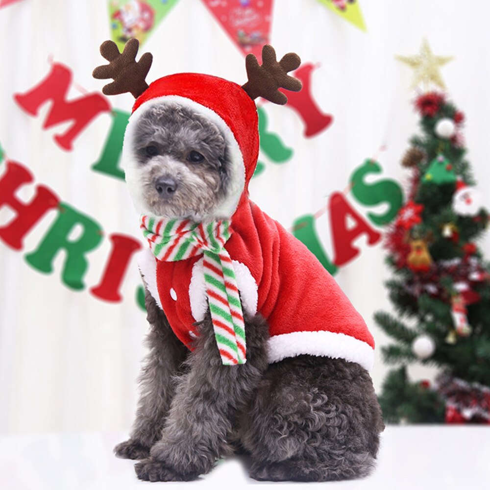 Weihnachten Hund Kleidung Kleine Nette Hunde Santa Kostüm für Mops Chihuahua Yorkshire Haustier Kleidung Jacke Mantel Haustiere Kostüm